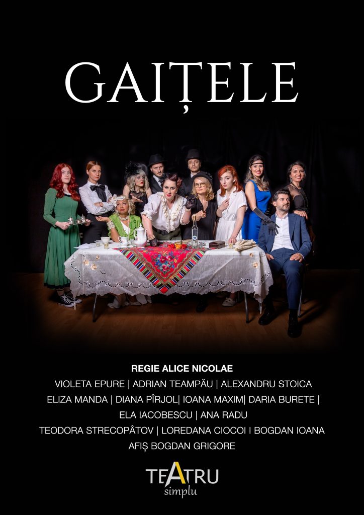 Ioana Maxim – actriță în spectacol de teatru Gaitele, o productie Teatru Simplu