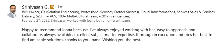 Review Srinivasan G. B2B